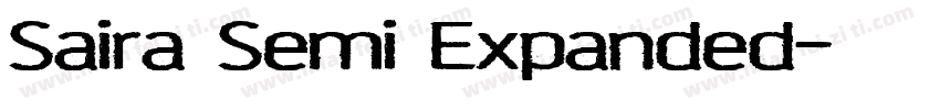 Saira Semi Expanded字体转换
